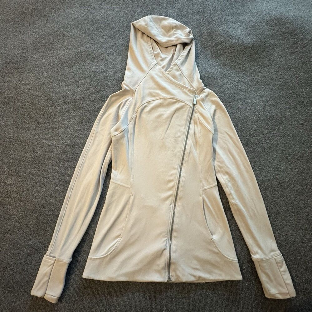 Lululemon Every Journey Hoodie Full Zip Long Sleeve Light Chrome Women’s 4 - Picture 4 of 9
